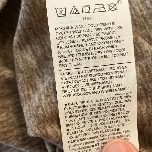 Athleta Brown Long Sleeve Shirt Activewear Women Size Medium - Picture 8 of 11